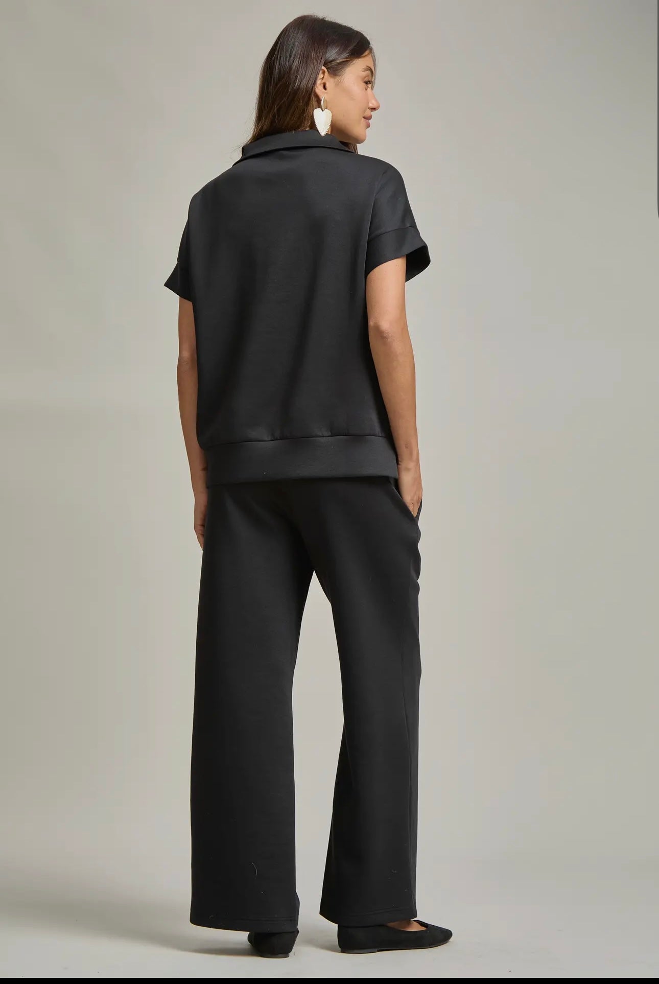 Dear Scarlett black short sleeve set