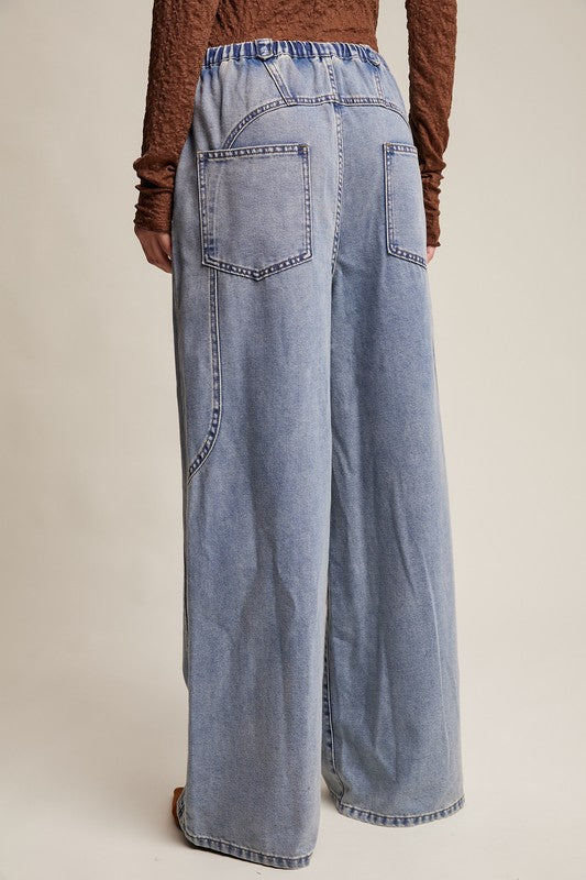Wide Leg Denim Blues