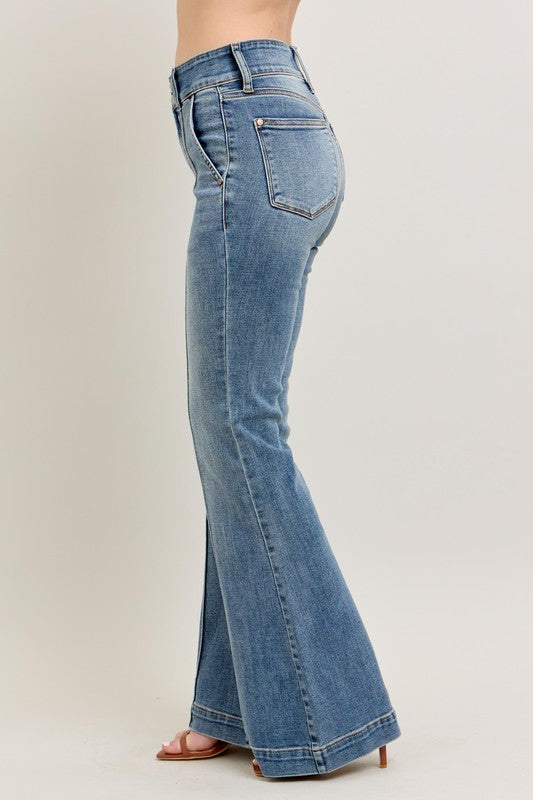 Vintage Stitch Flare Judy Blue Jeans