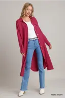 Crimson Comfort Cardigan