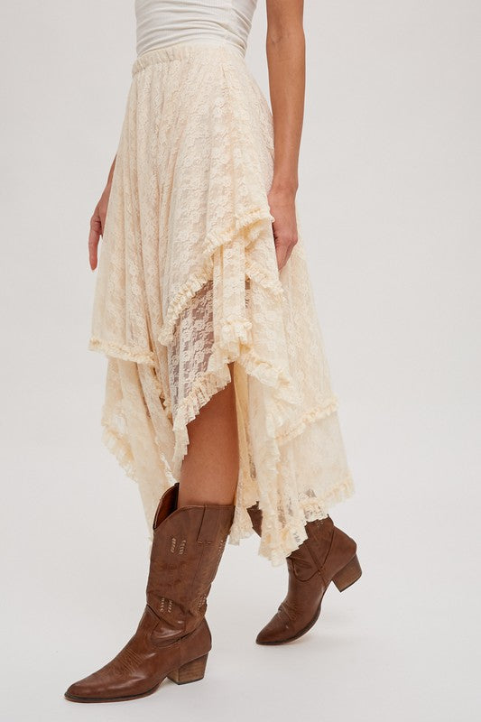 Lovely in Lace Layered Skirt