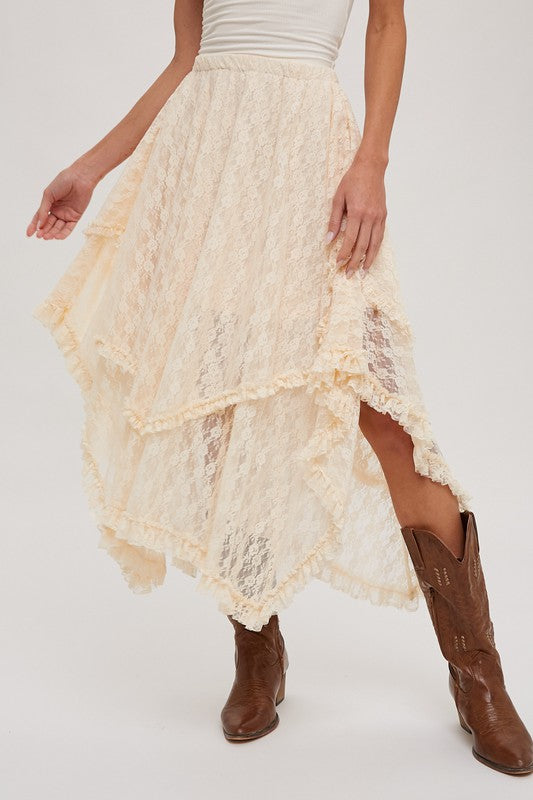 Lovely in Lace Layered Skirt