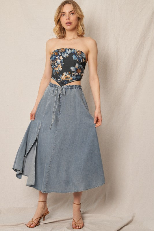 The Hallie denim skirt