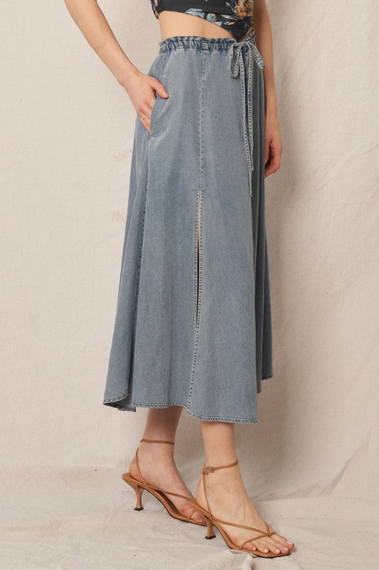 The Hallie denim skirt