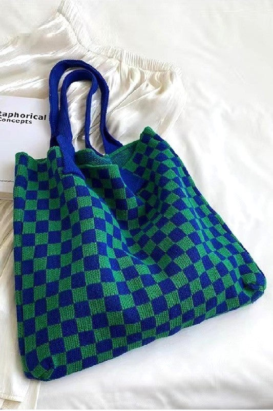 Check Mate tote bag