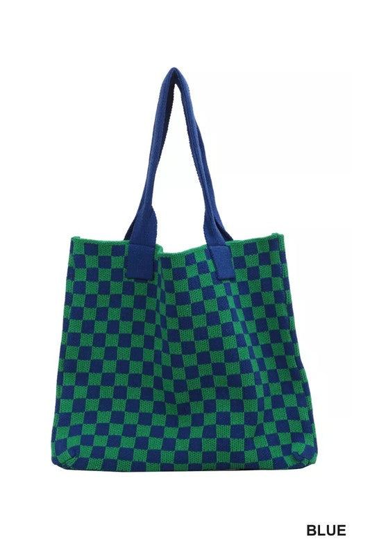 Check Mate tote bag