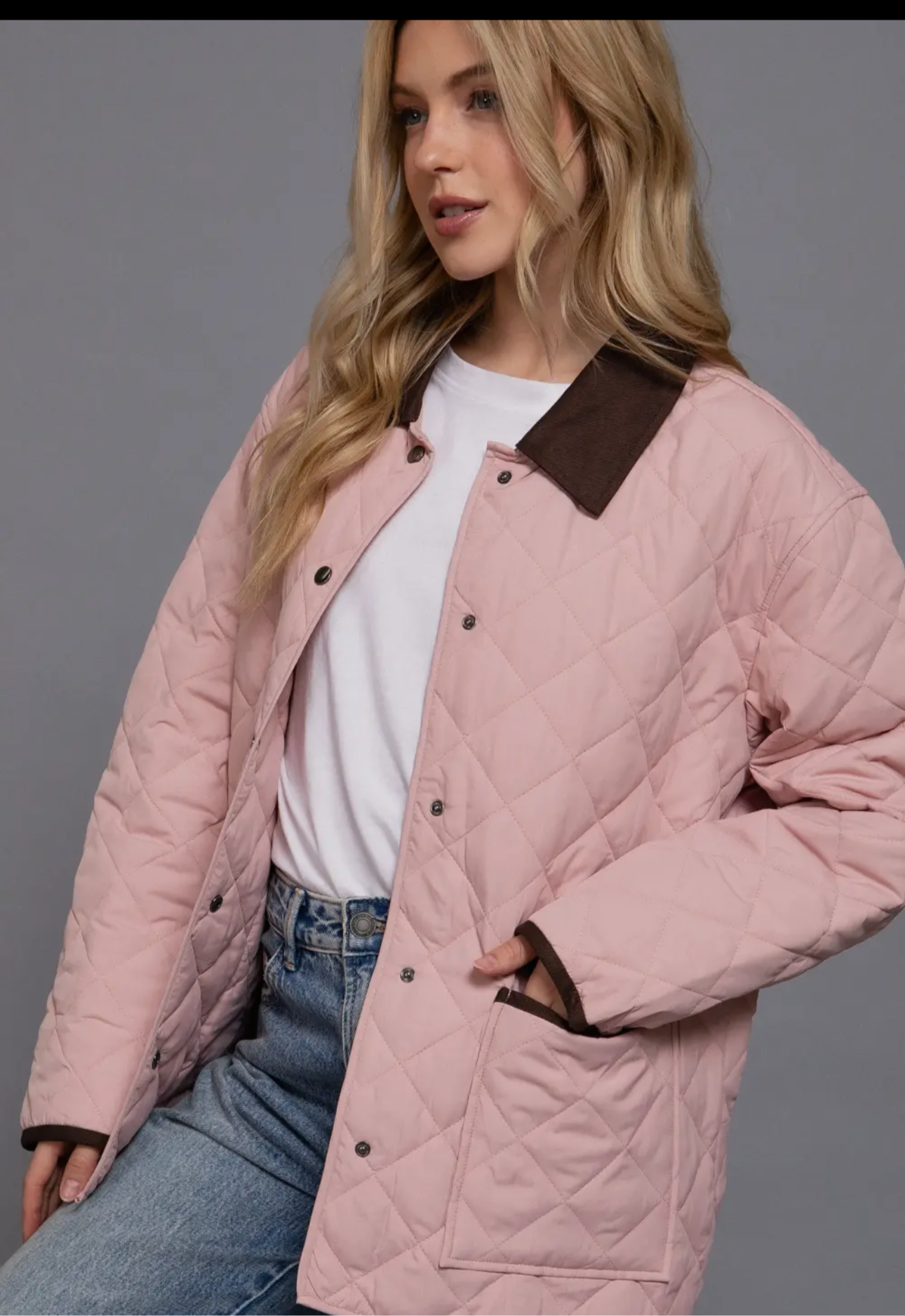 Blush Quilted jacket