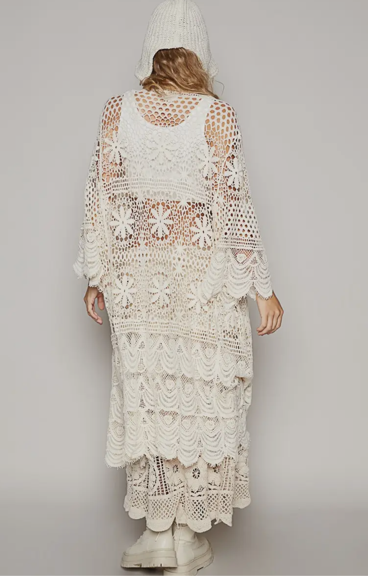 The London crochet duster