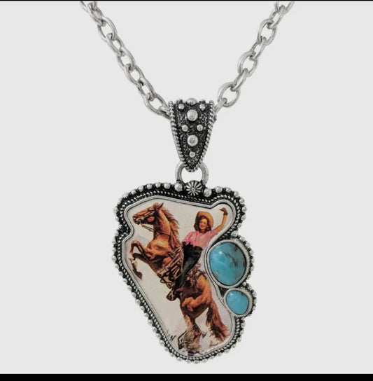 Western Rodeo Spirit Chain Necklace