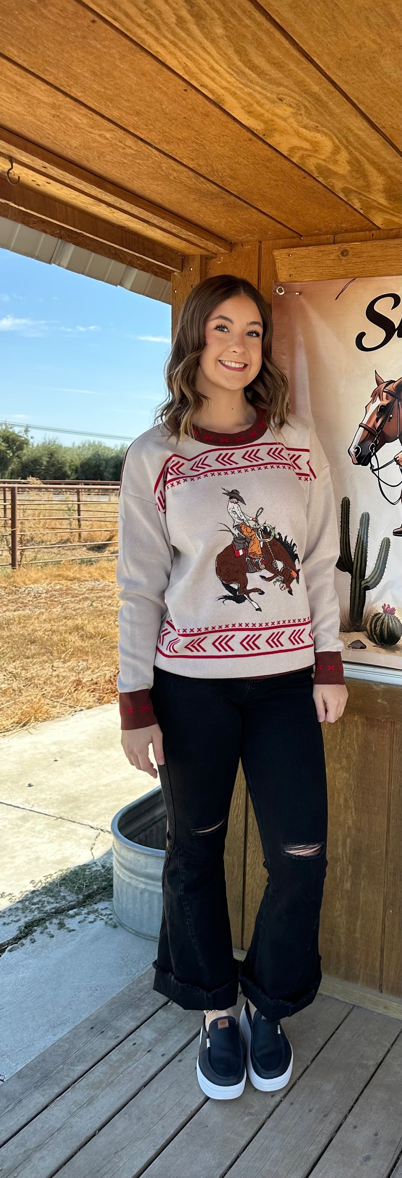 Buckin Bronc Sweater