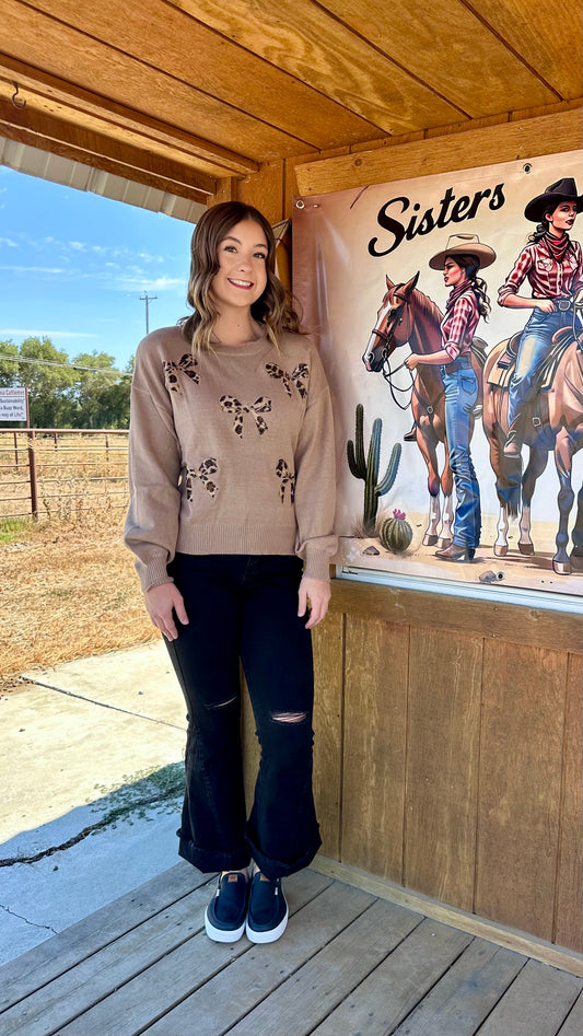 Leopard Coquette Sweater