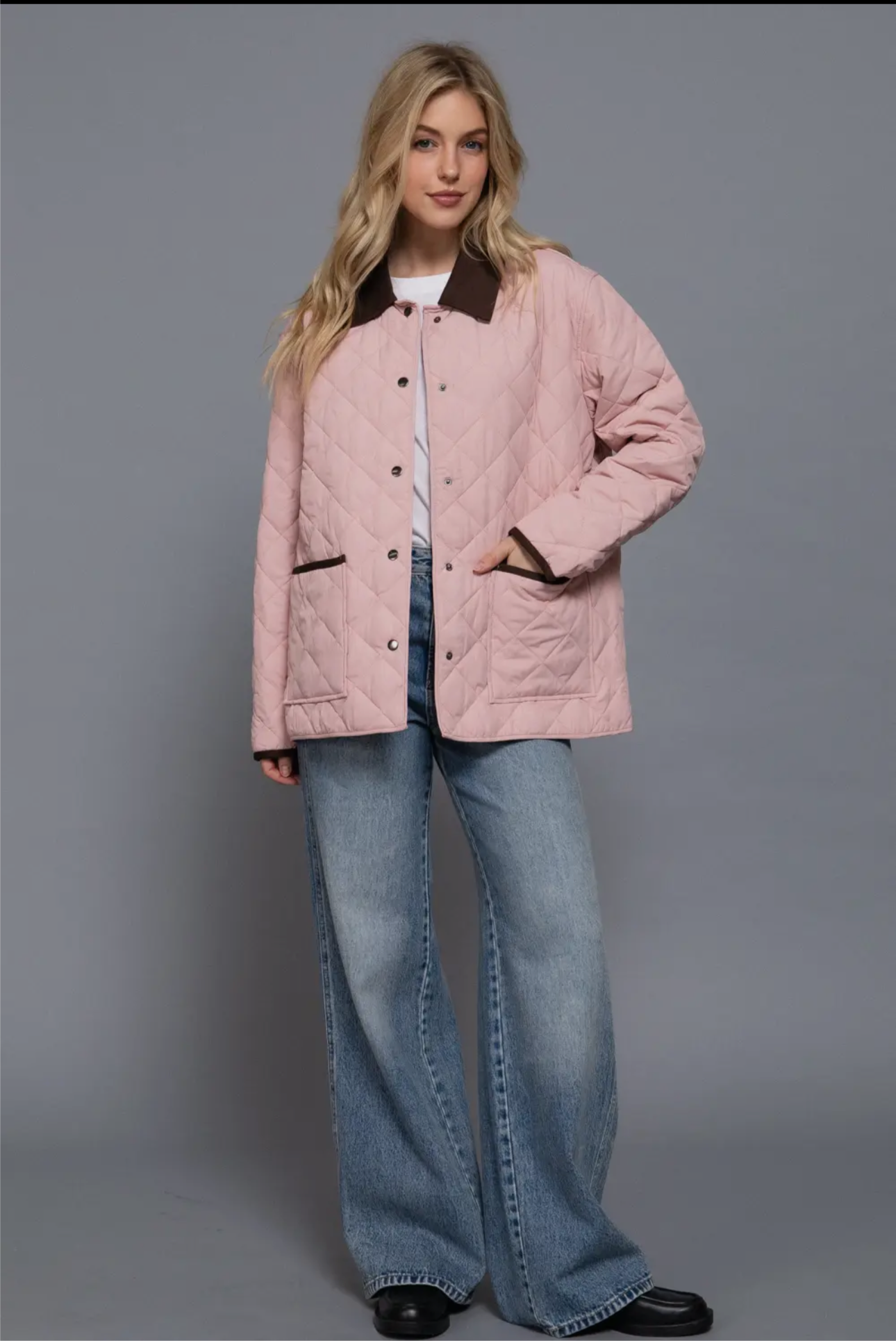 Blush Quilted jacket