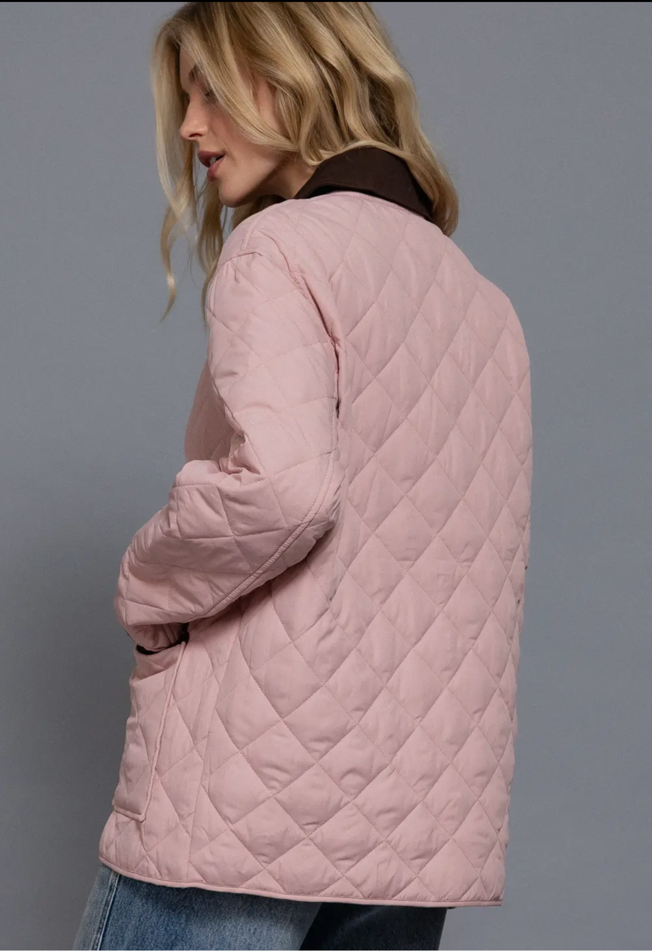 Blush Quilted jacket