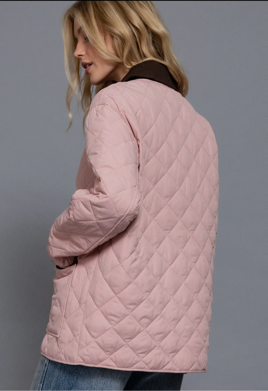 Blush Quilted jacket