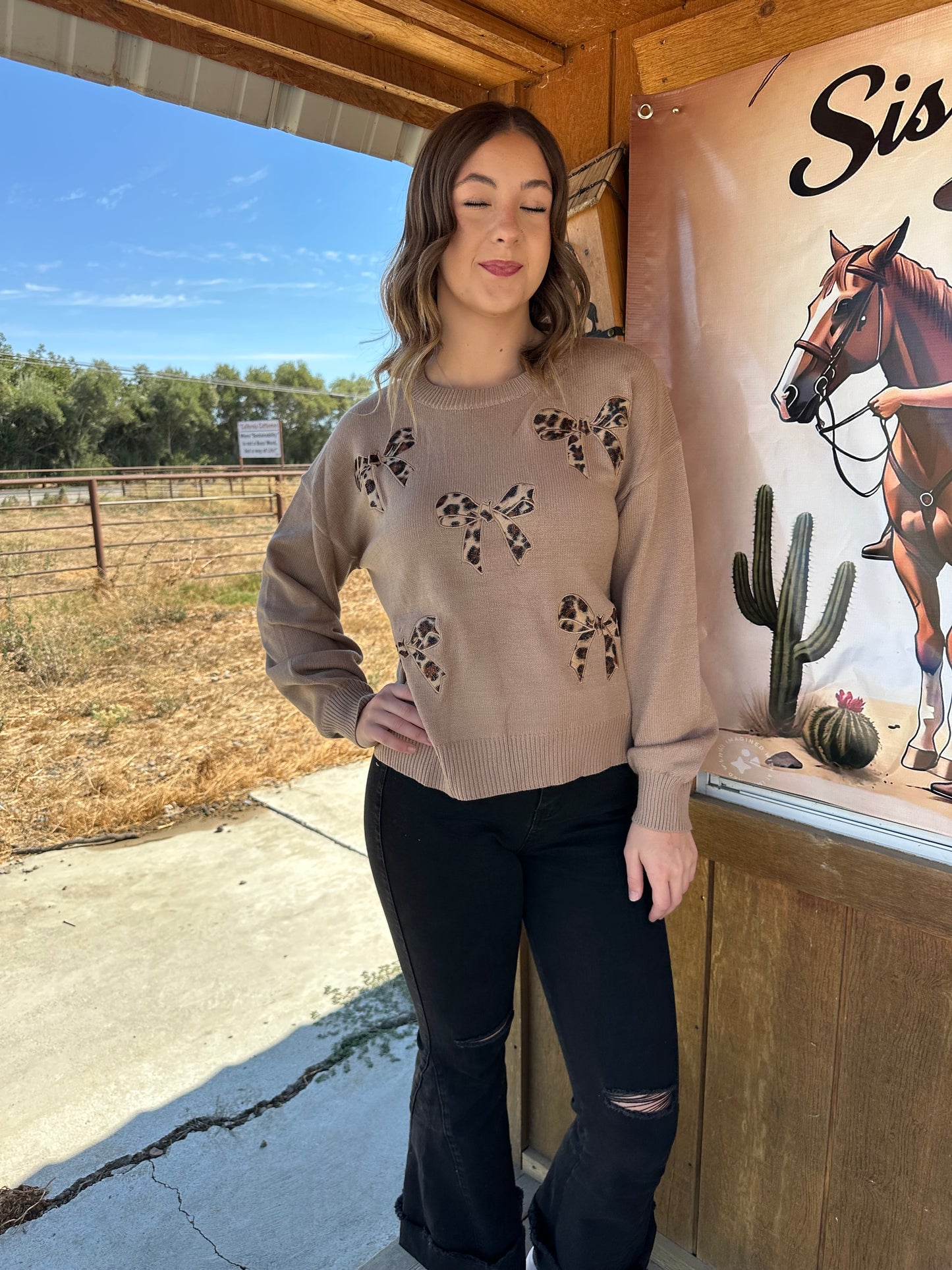 Leopard Coquette Sweater