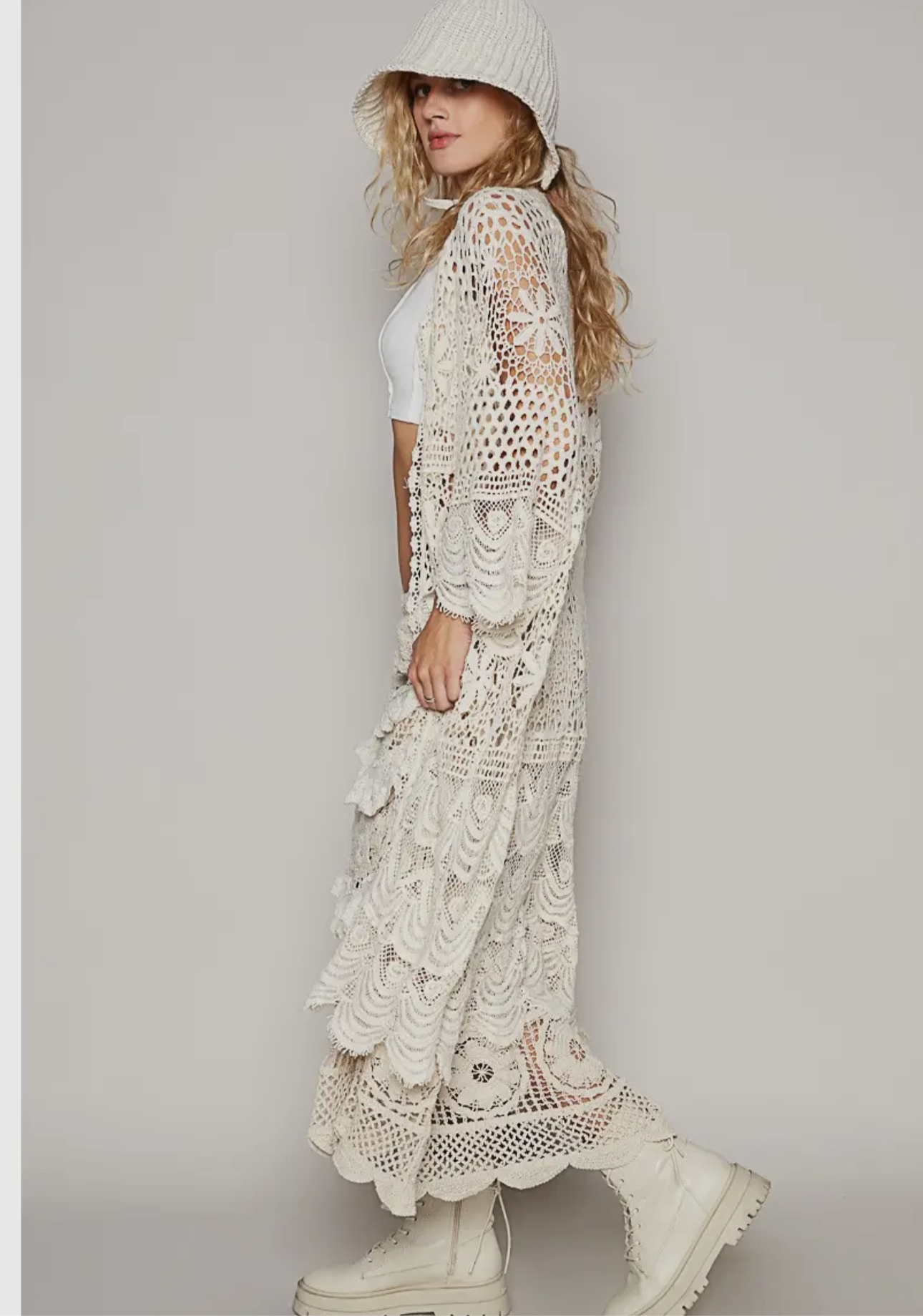 The London crochet duster