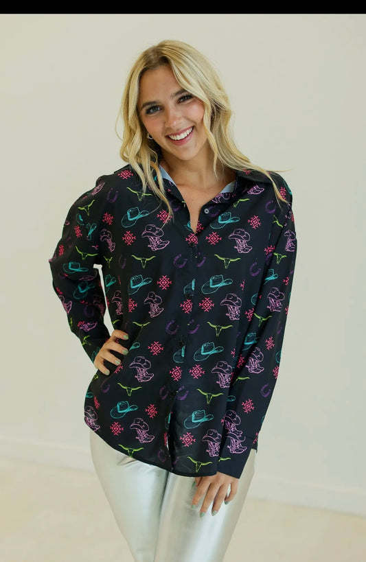 The Kathryn Western blouse