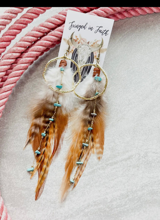 Boho Fringe in Faith earrings
