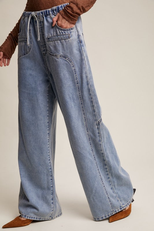 Wide Leg Denim Blues
