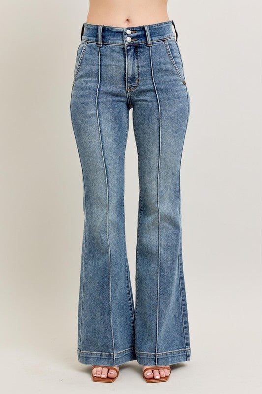 Vintage Stitch Flare Judy Blue Jeans