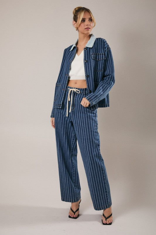 Sunday Edition Pinstripe Denim