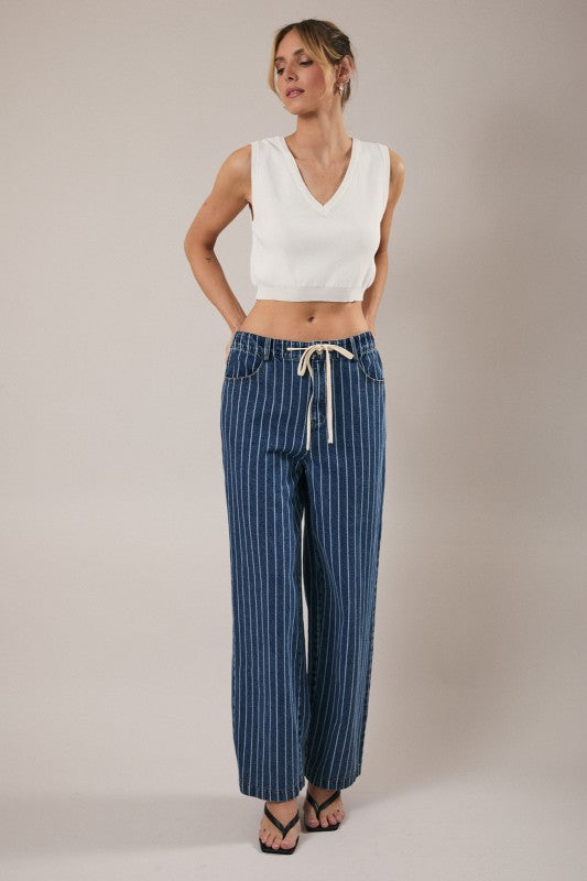 Sunday Edition Pinstripe Denim