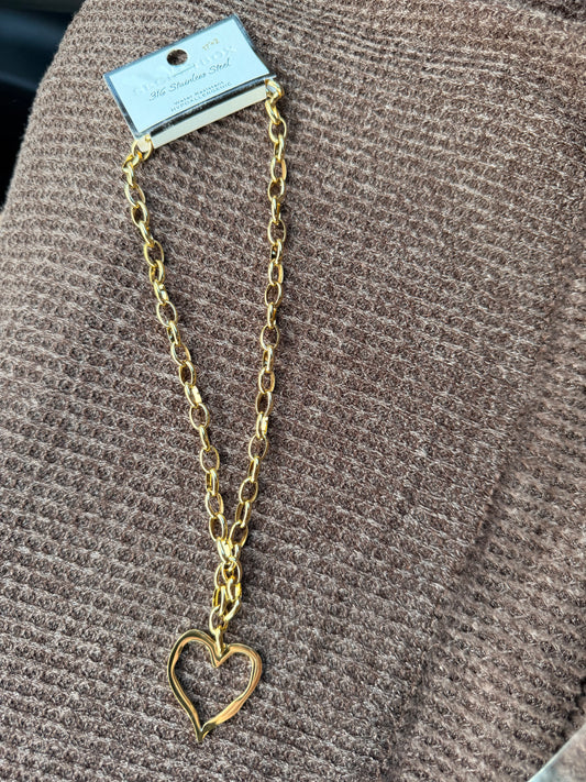Heart of Gold Link Necklace