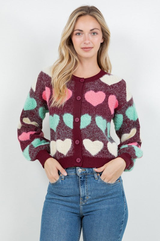 Hearts On My Sleeve Cardigan