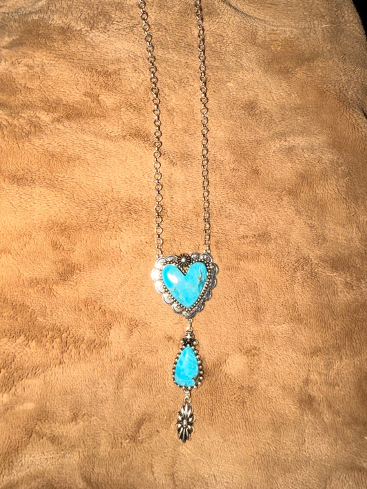 Blue Skies Sweetheart Necklace