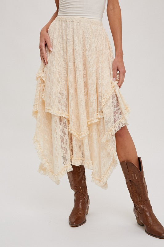Lovely in Lace Layered Skirt
