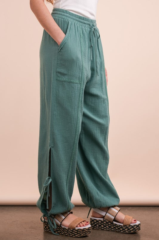 Side tunnel Harem pants