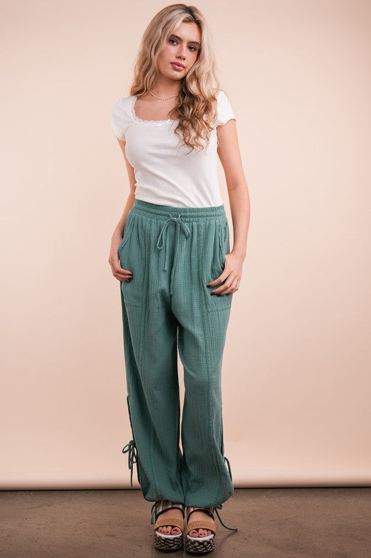 Side tunnel Harem pants