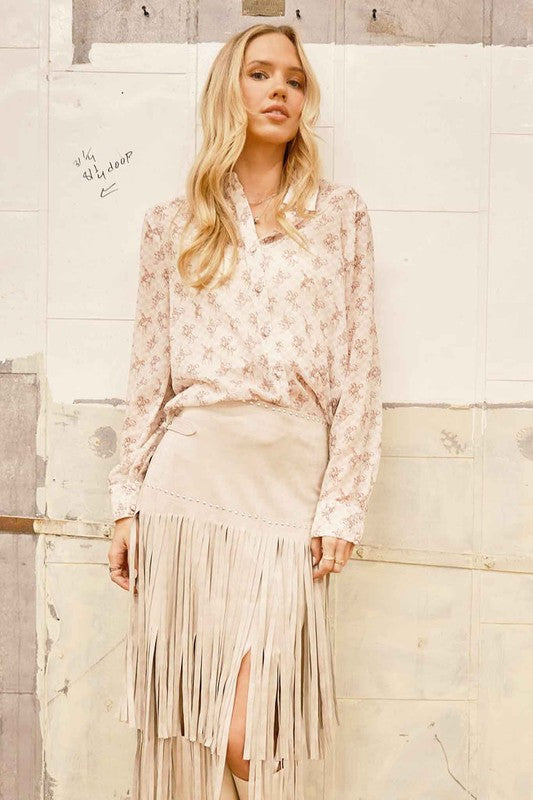 The Western Chiffon Blouse