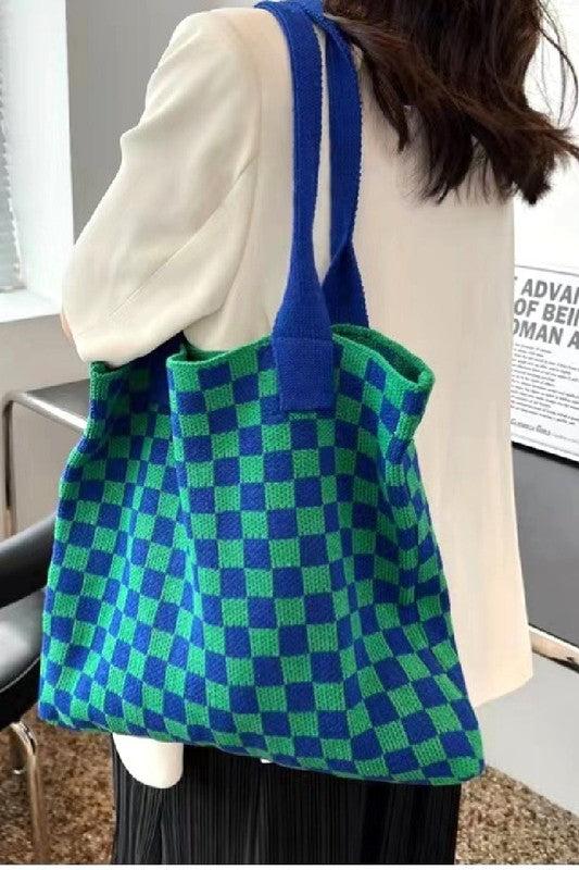 Check Mate tote bag