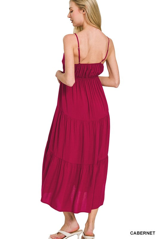 Sweetheart neckline midi dress
