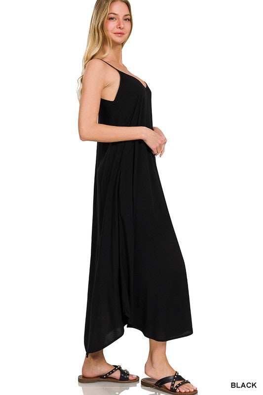 Woven midi dress