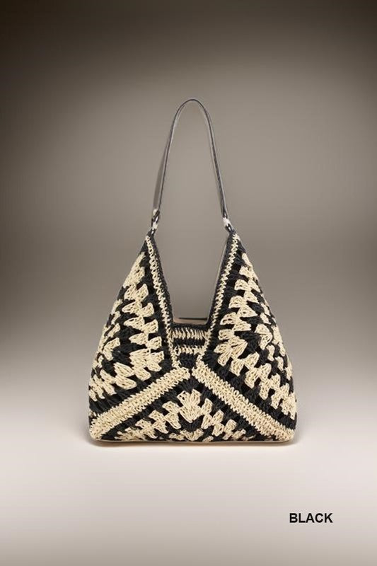 Woven crochet bag