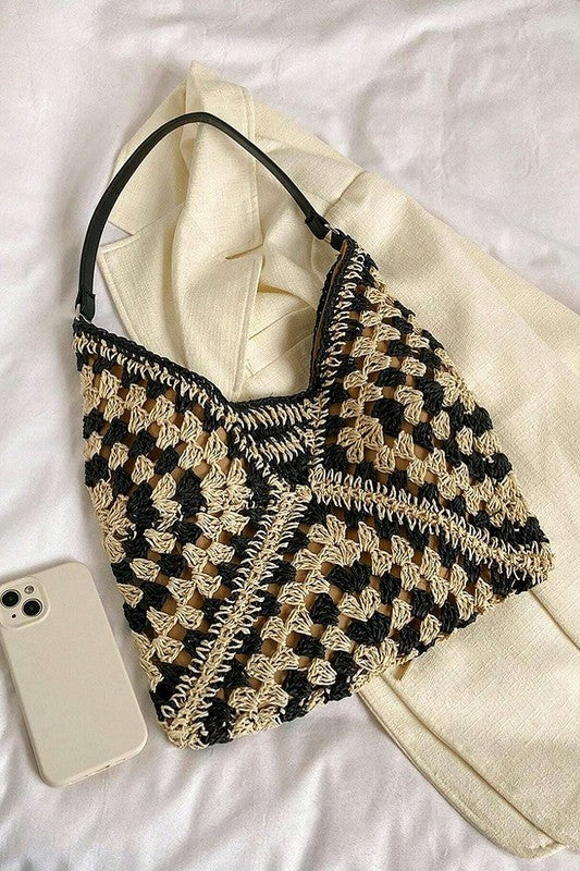 Woven crochet bag
