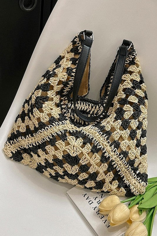 Woven crochet bag