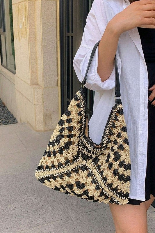 Woven crochet bag